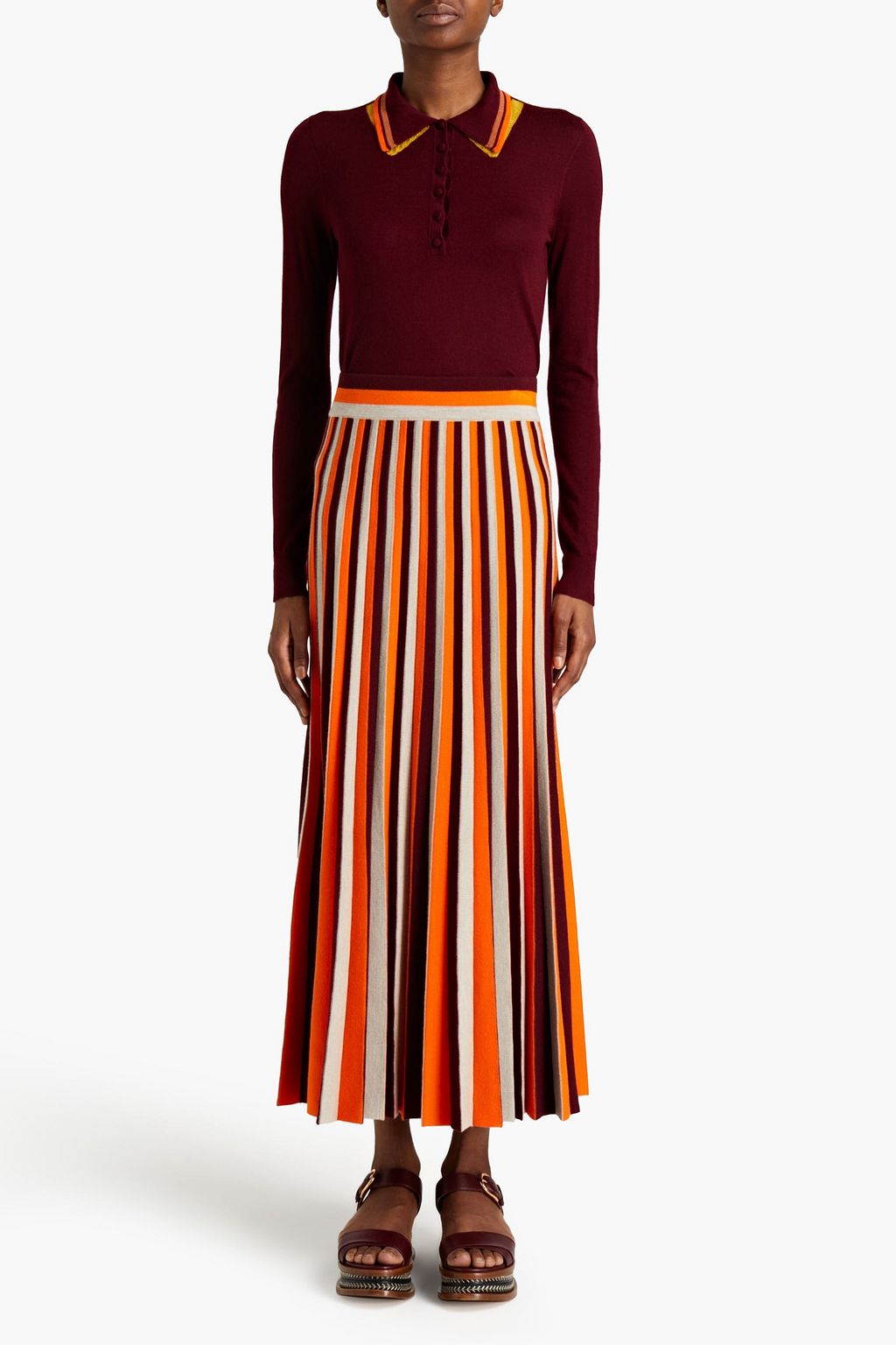 GABRIELA HEARST Manuel cashmere and silk-blend polo sweater