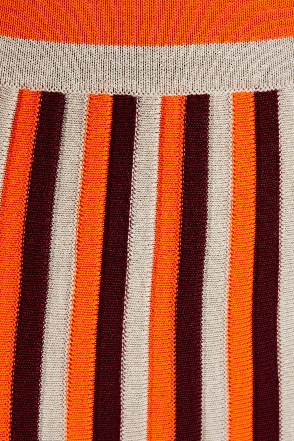 GABRIELA HEARST Dixie striped wool midi skirt