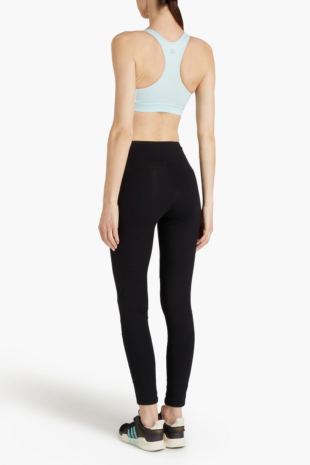 CALVIN KLEIN PERFORMANCE Printed stretch-jersey sports bra