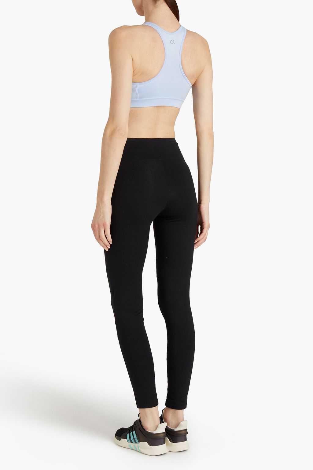 CALVIN KLEIN PERFORMANCE Printed stretch-jersey sports bra