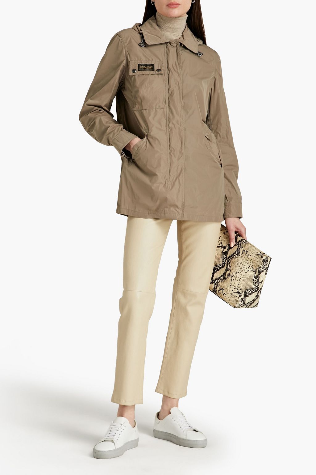 BELSTAFF Weekender appliqued hooded shell parka
