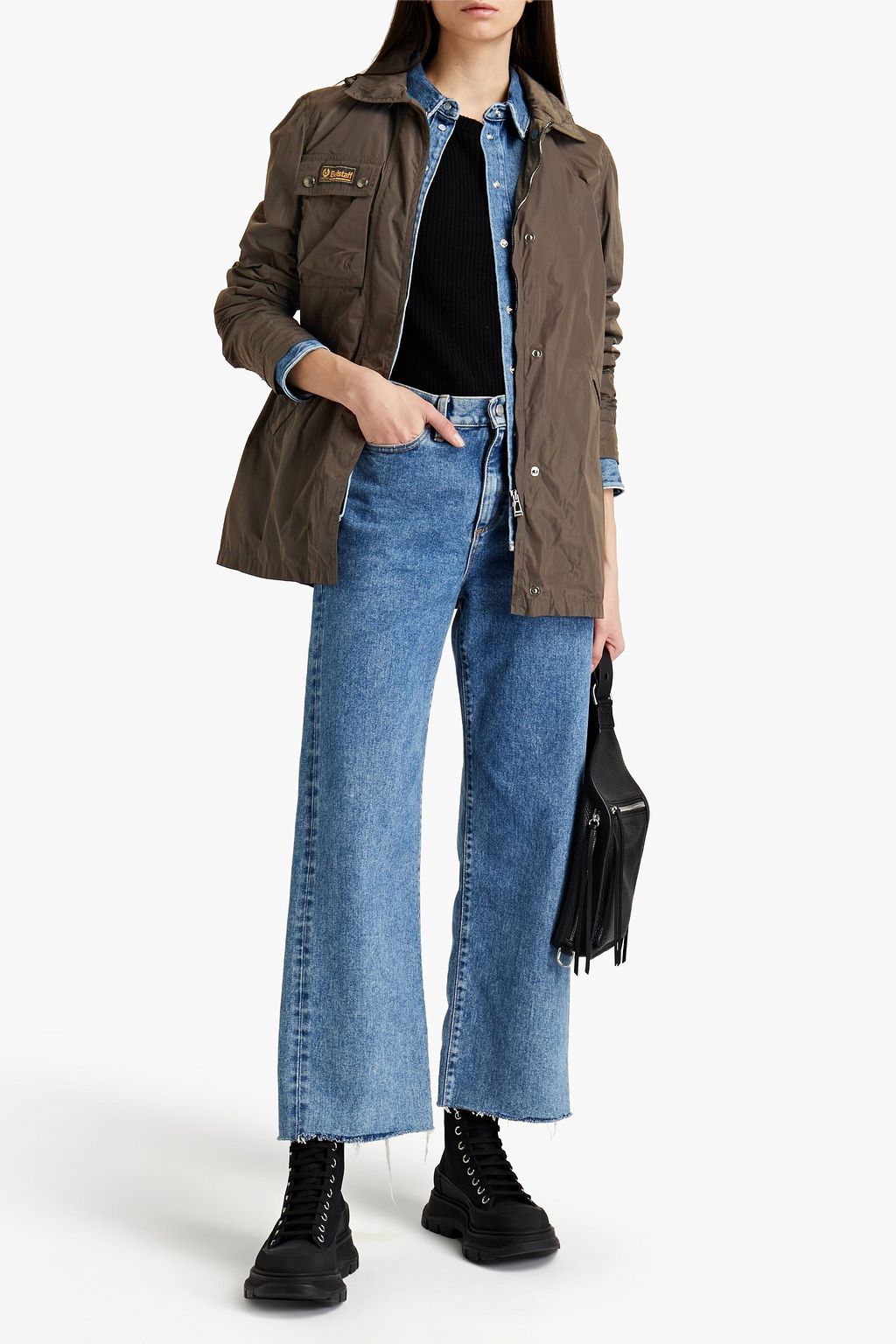 BELSTAFF Weekender appliqued hooded shell parka