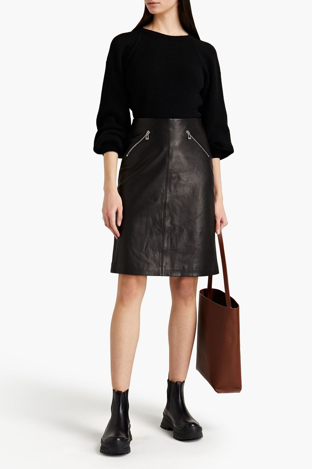 BELSTAFF Rider leather skirt
