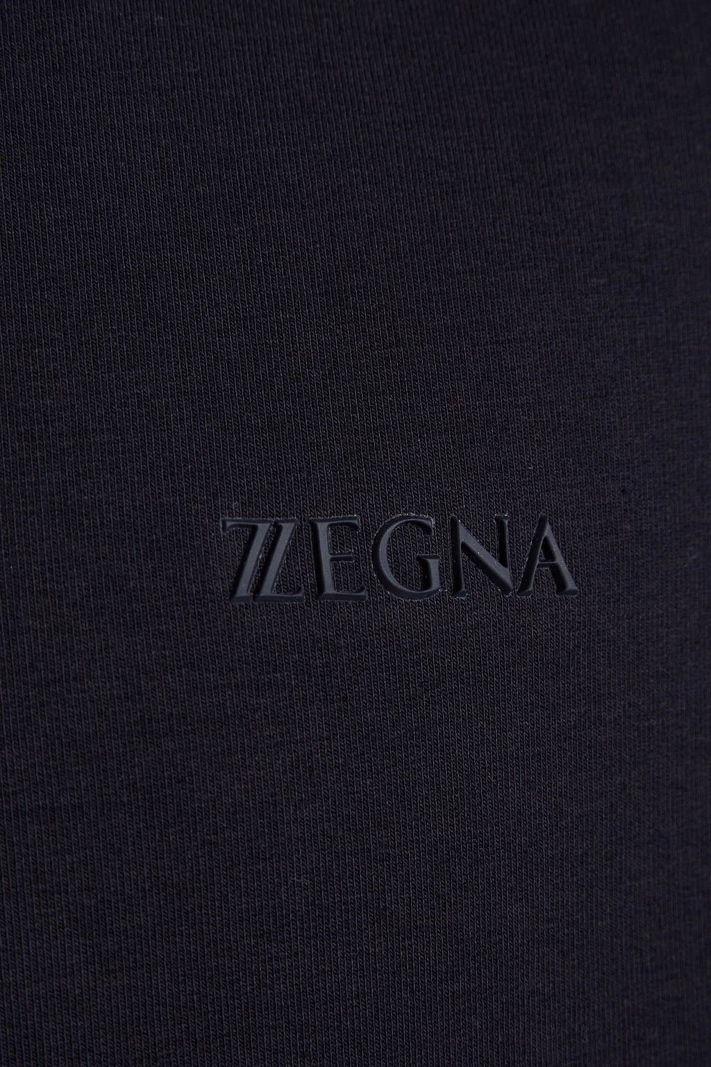 Z ZEGNA Logo-appliquéd French terry sweatshirt