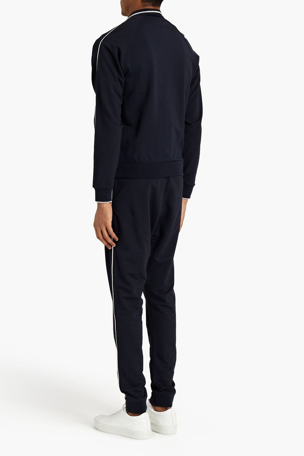 Z ZEGNA Logo-appliquéd French terry sweatshirt
