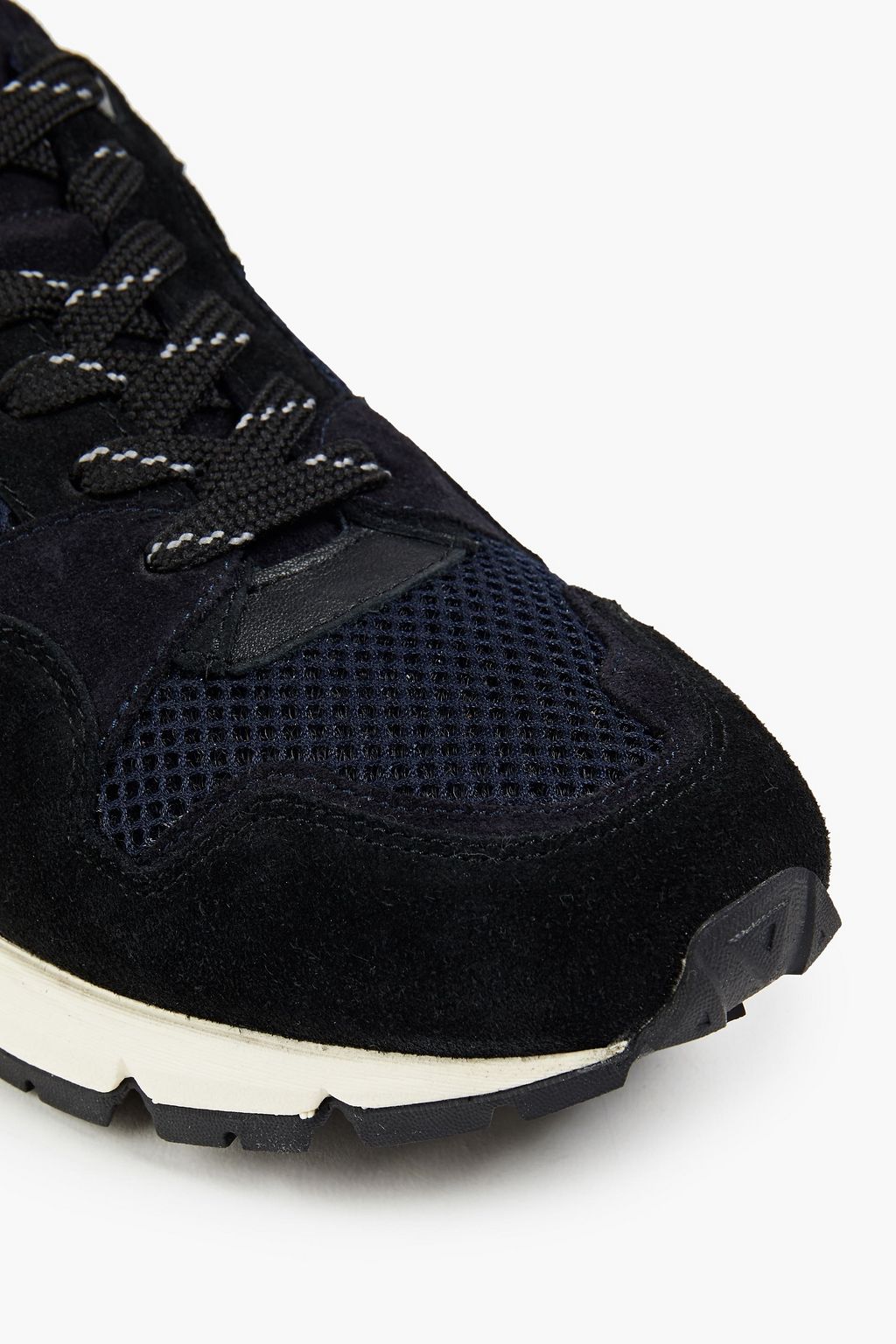 OFFICINE GÉNÉRALE Doug mesh-trimmed suede sneakers