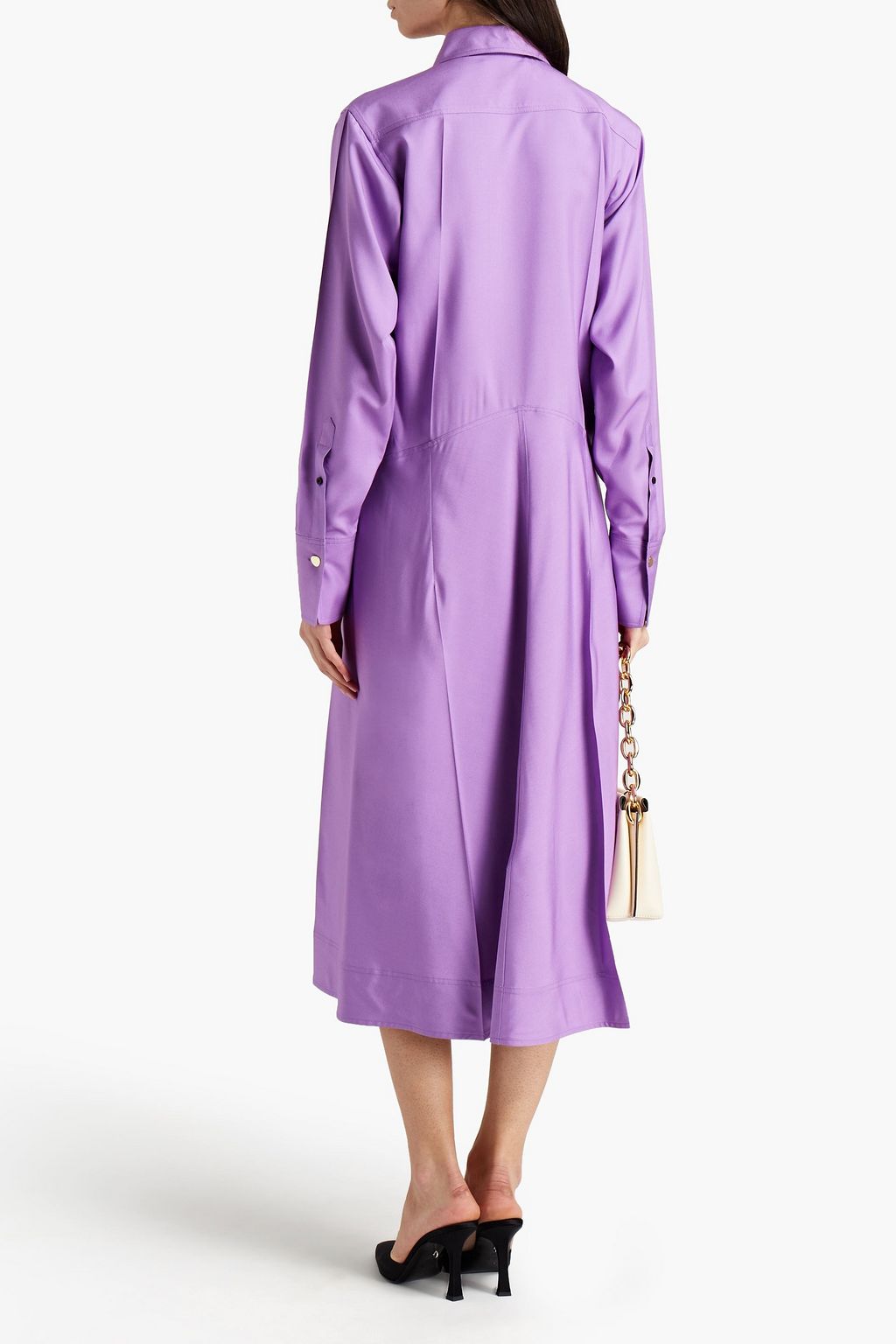 VICTORIA BECKHAM Silk crepe de chine midi dress