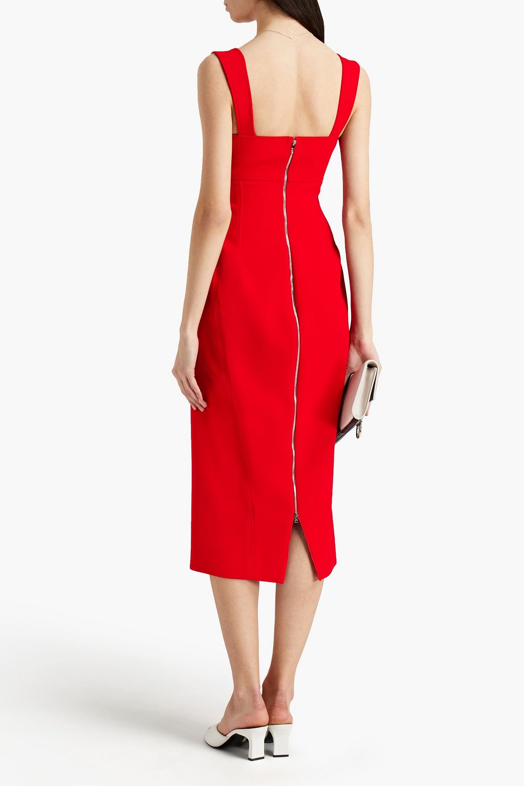VICTORIA BECKHAM Crepe midi dress