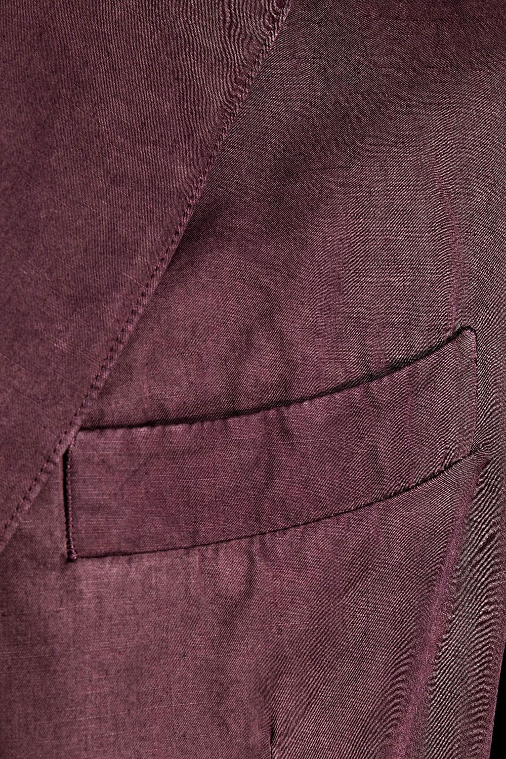 OFFICINE GÉNÉRALE Slim-fit cotton and linen-blend blazer