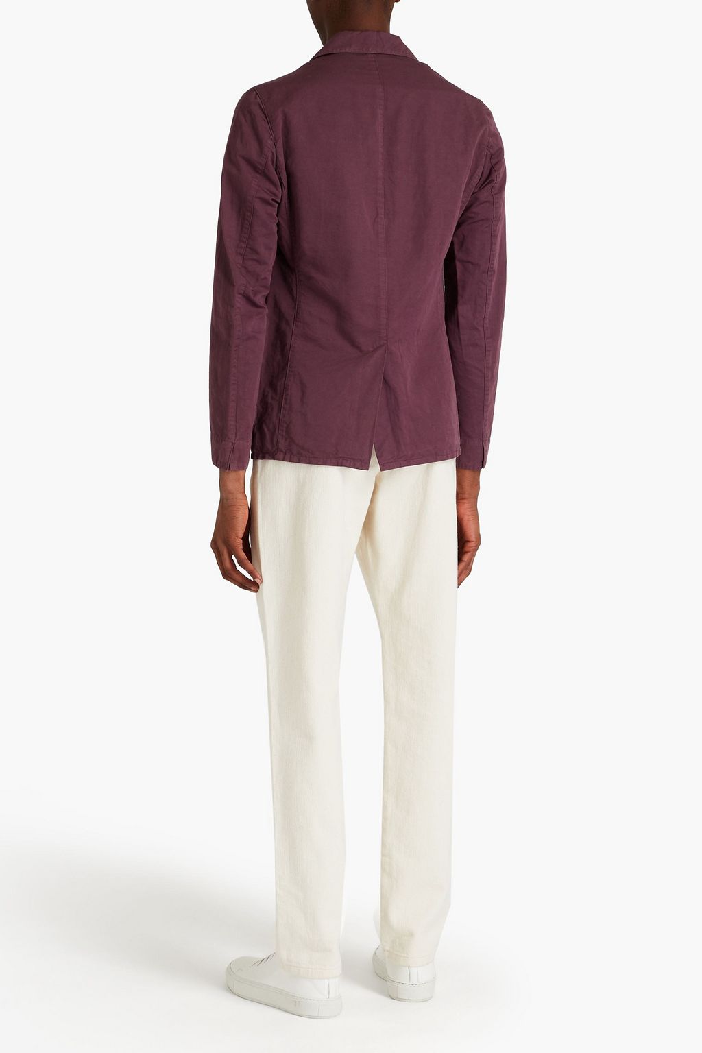 OFFICINE GÉNÉRALE Slim-fit cotton and linen-blend blazer