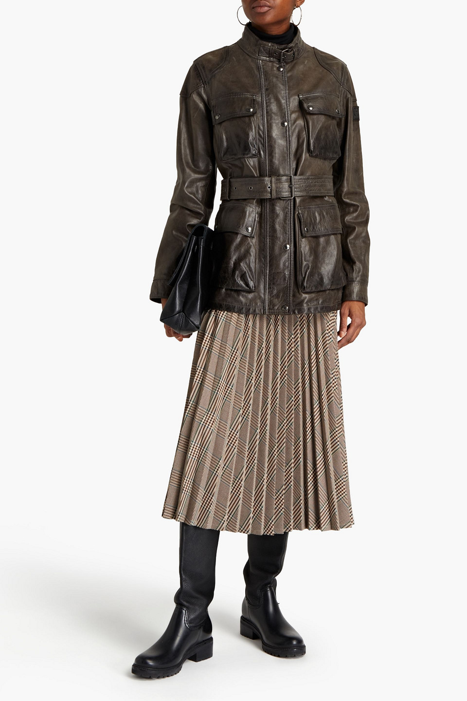 Belstaff Trialmaster Belted Leather Jacket