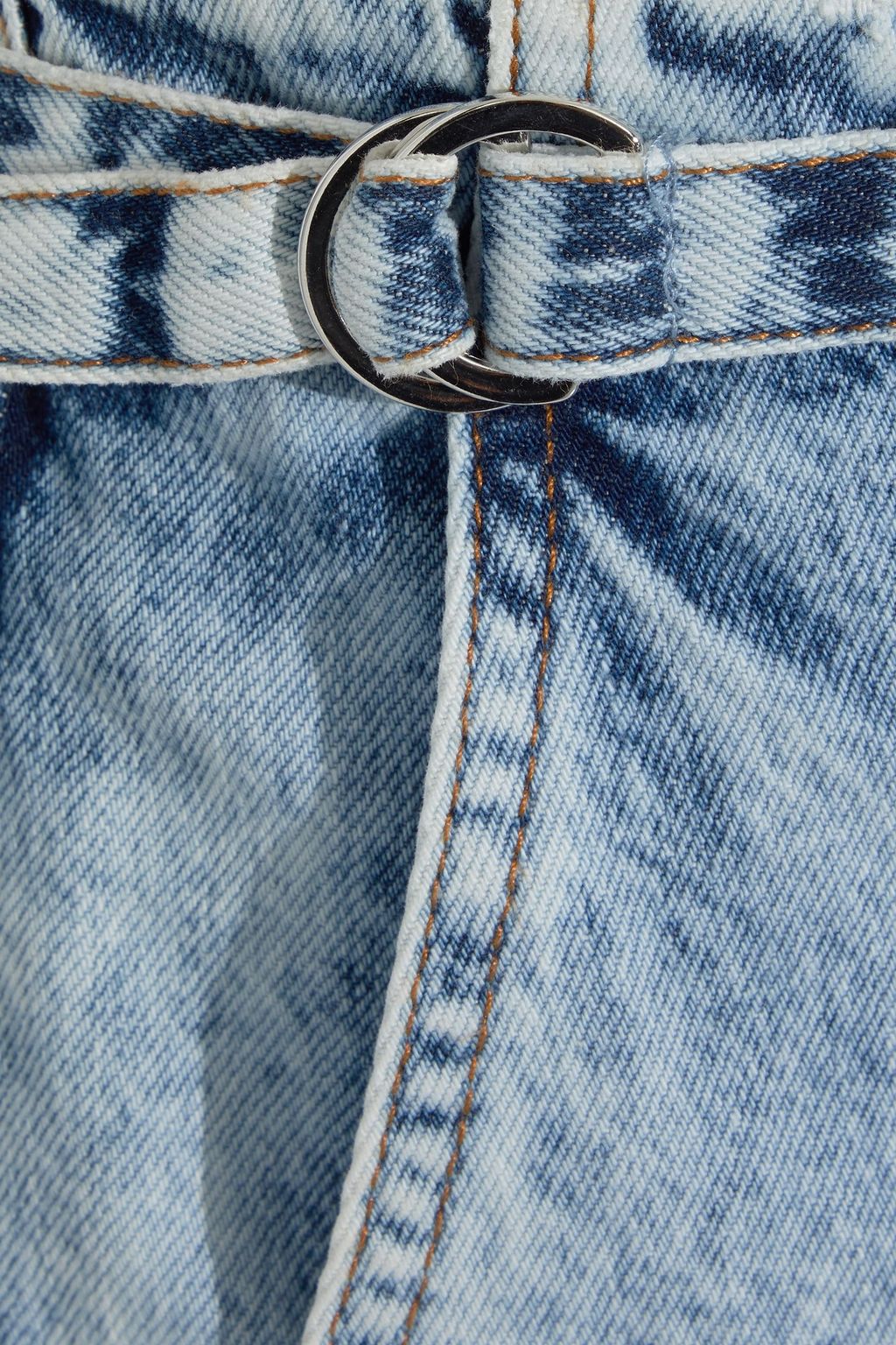 IRO Powelly acid-wash denim shorts