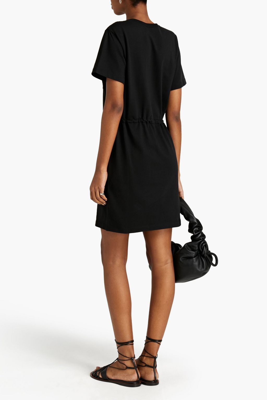 SEE BY CHLOÉ Lace-paneled cotton-jersey mini dress