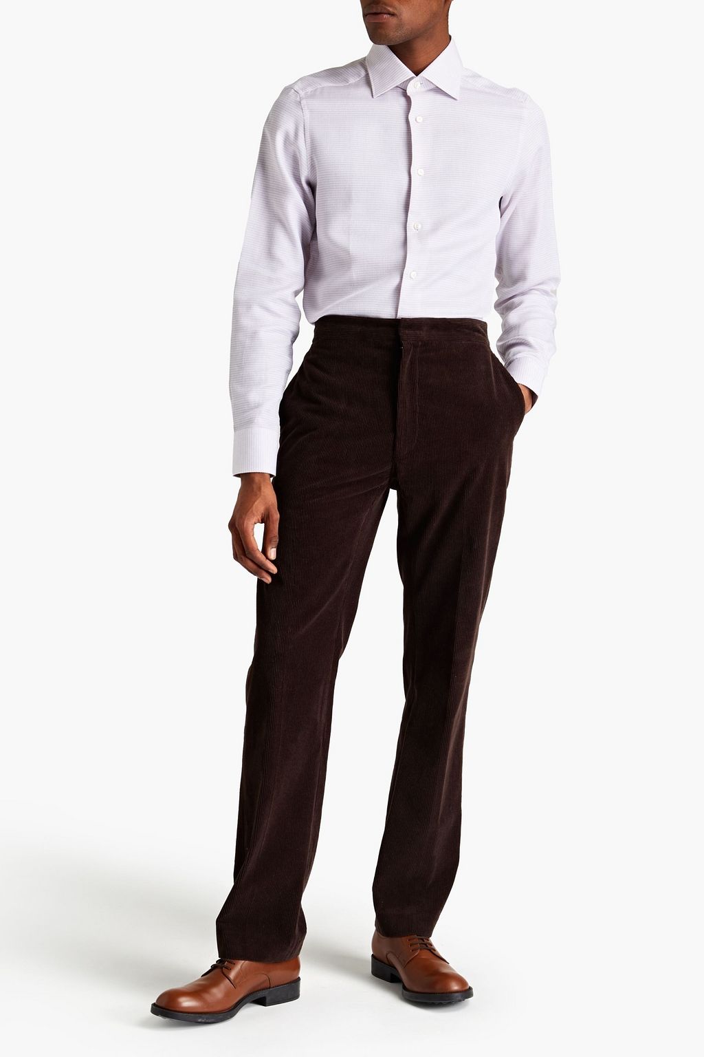 ZEGNA Cotton-jacquard shirt