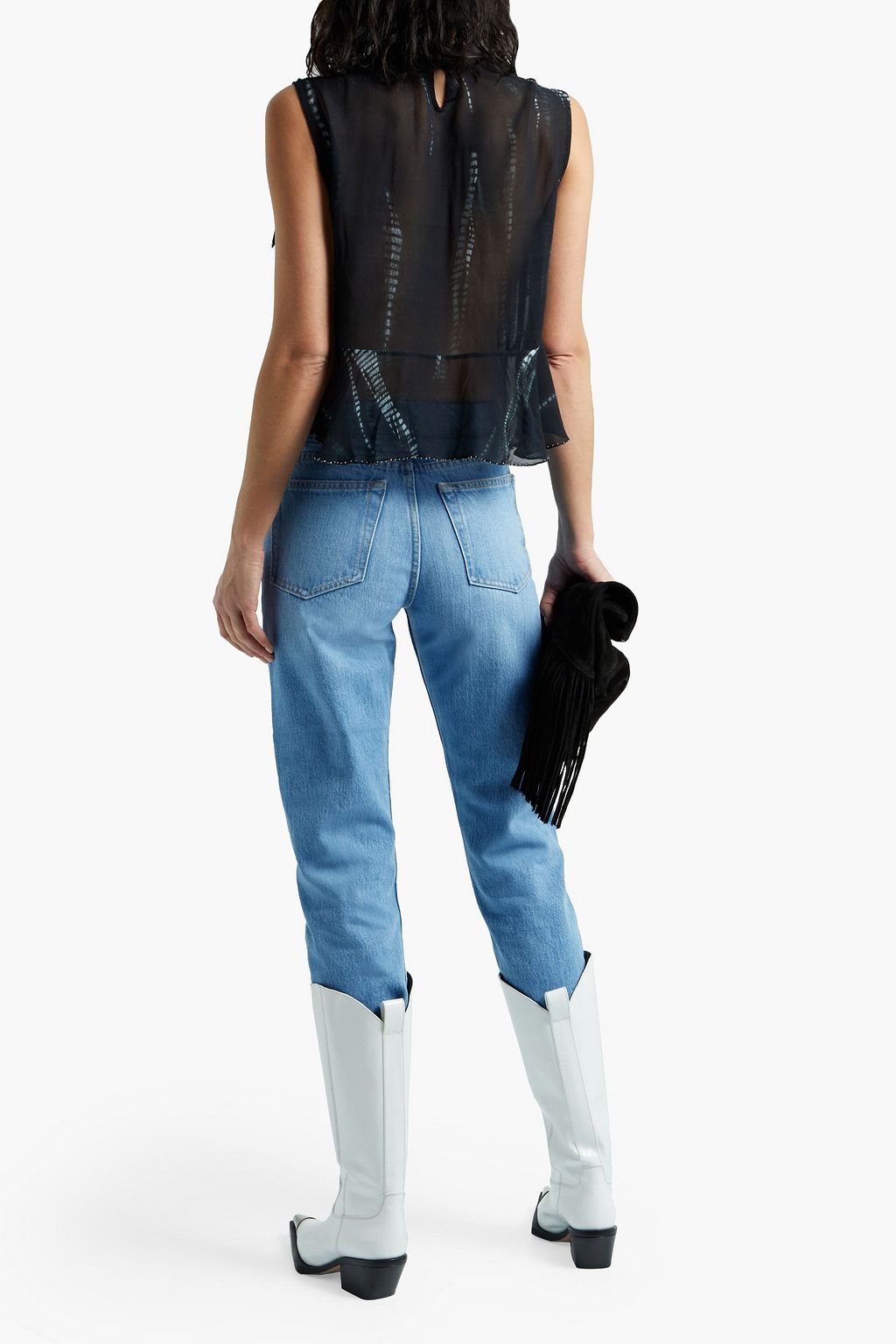 IRO Hypnosis cropped high-rise straight-leg jeans