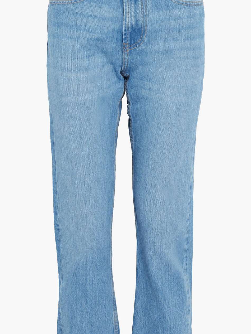 hypnosis cropped high-rise straight-leg jeans