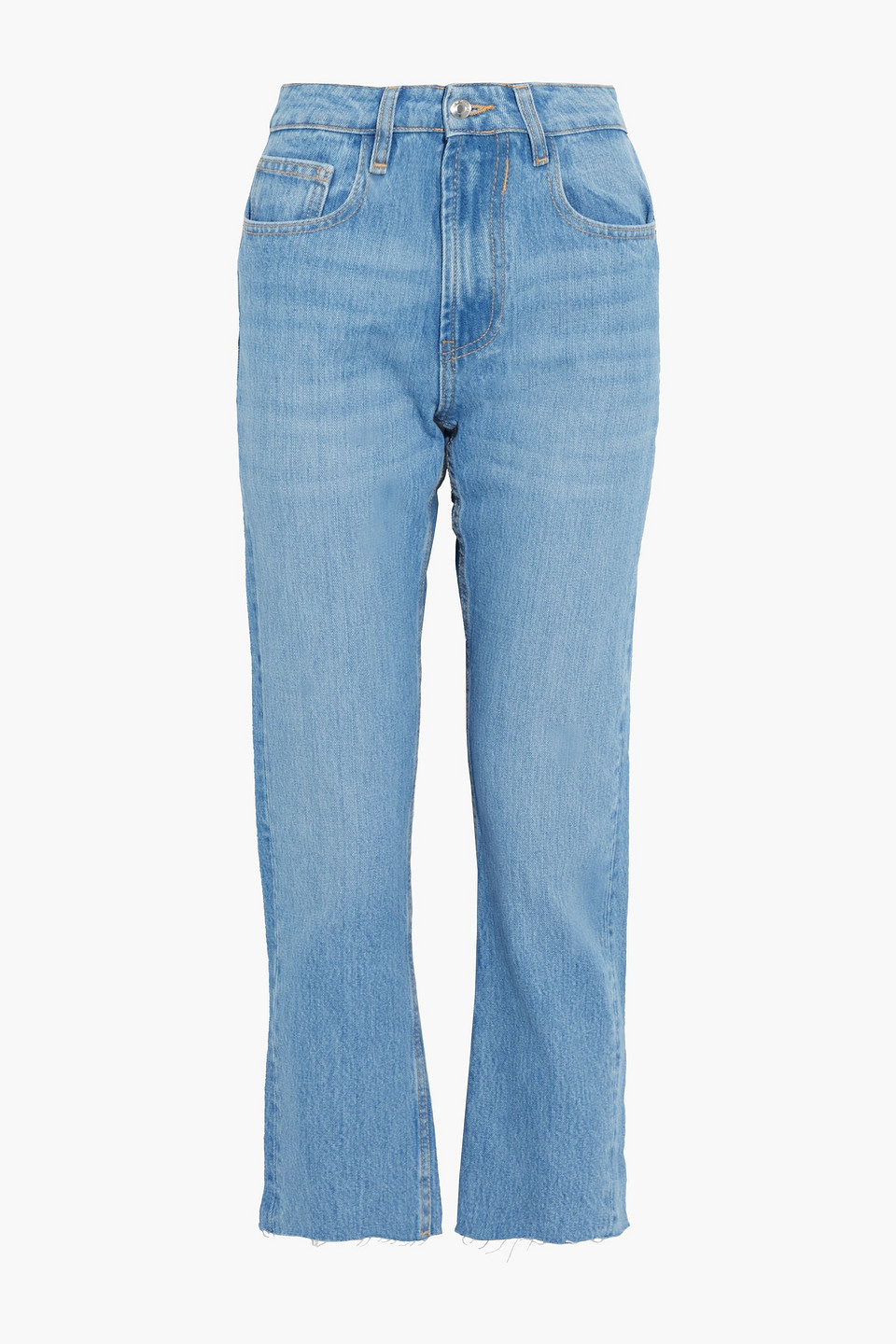 iro - hypnosis cropped high-rise straight-leg jeans - blue - 24