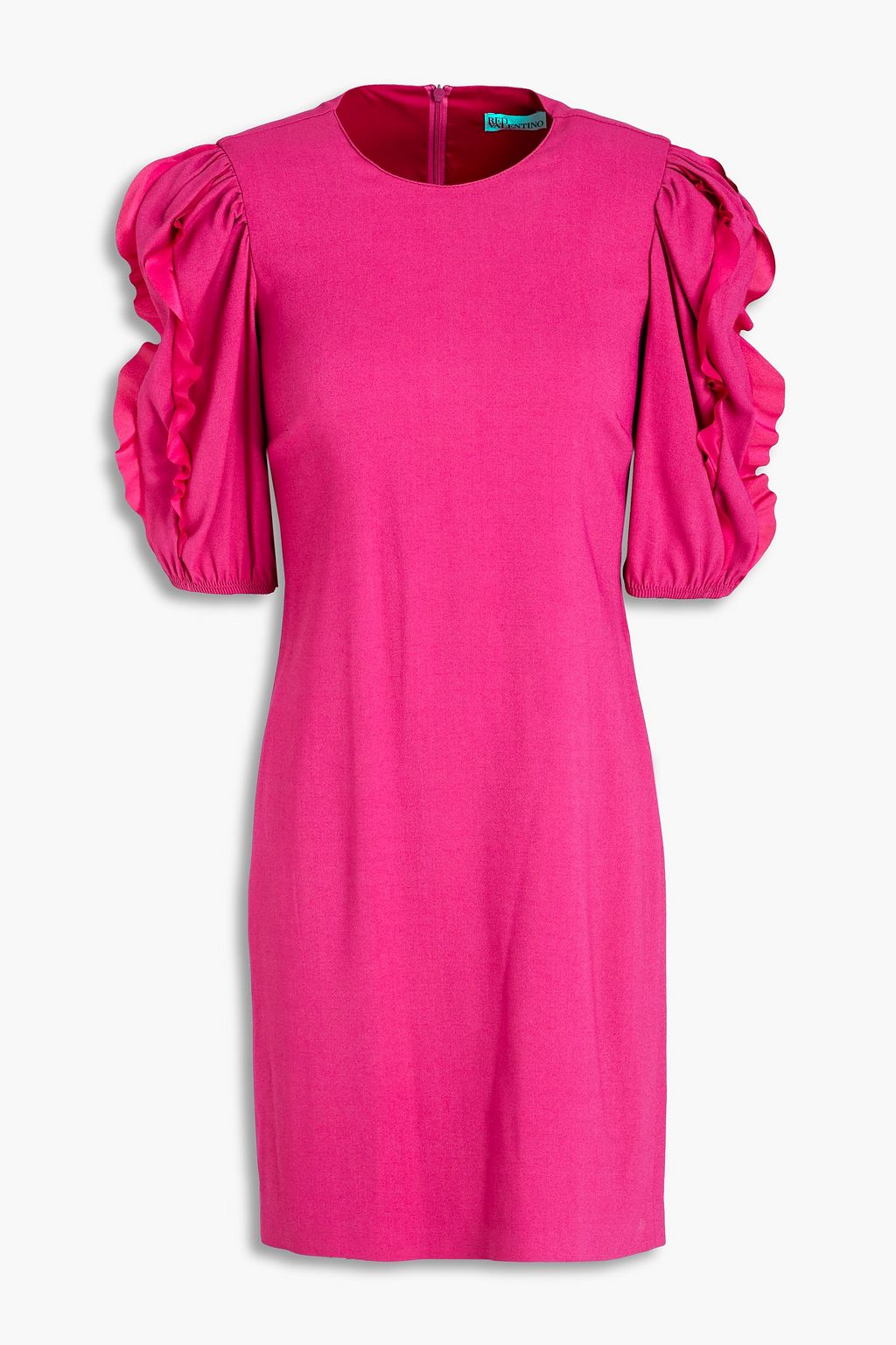 REDVALENTINO Crystal-embellished satin-crepe mini dress