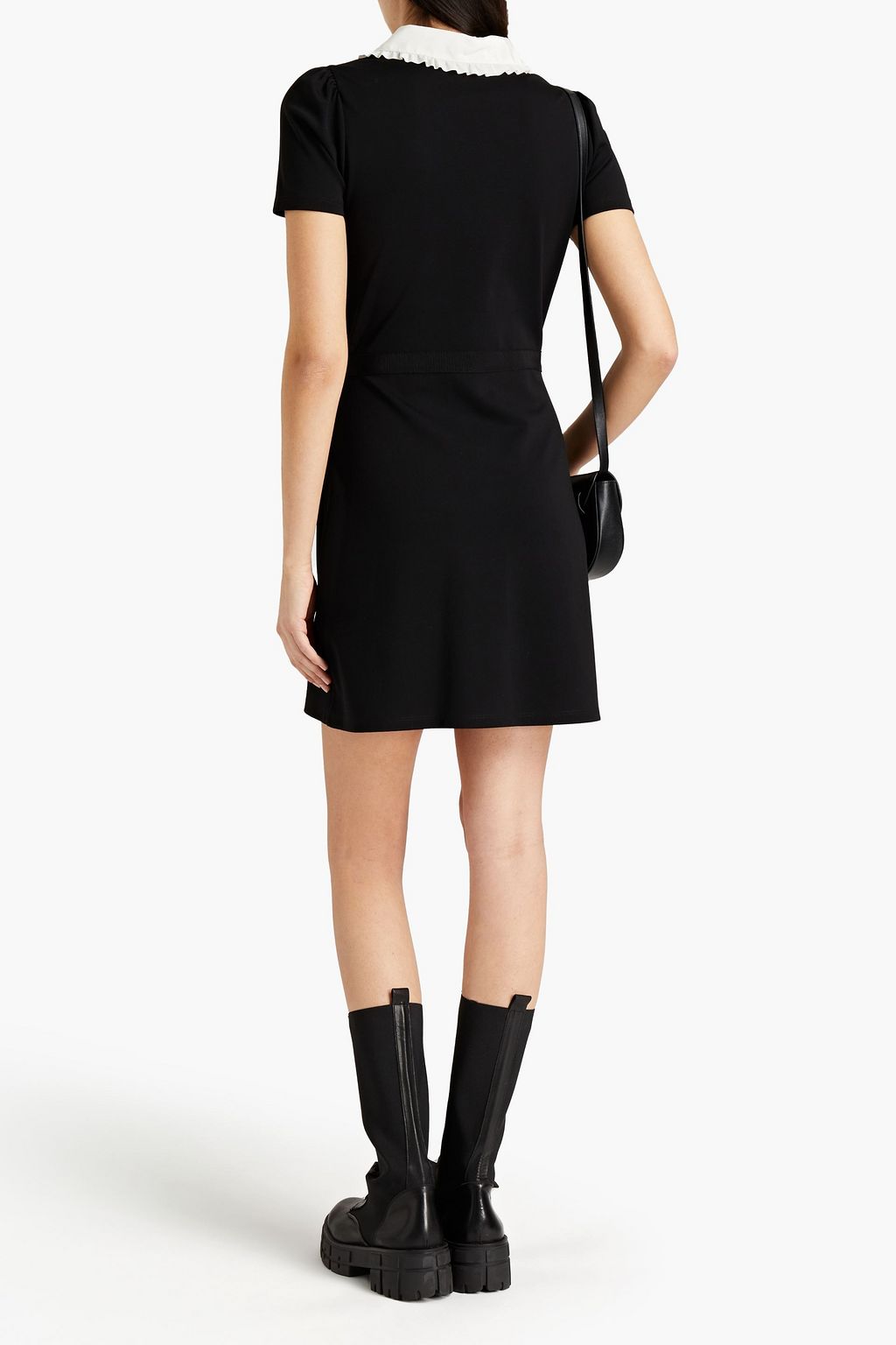 REDVALENTINO Ruffled jersey mini dress