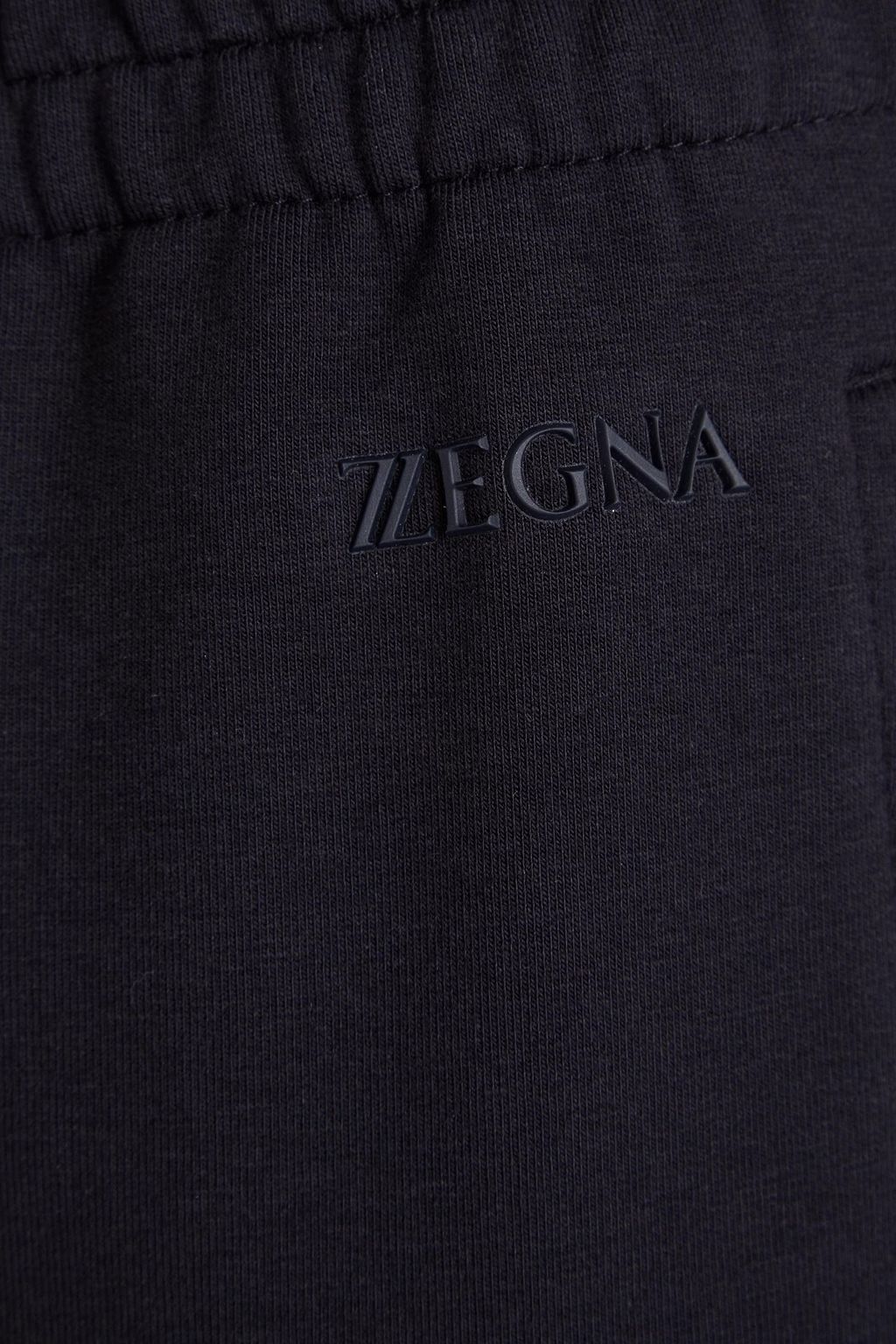 Z ZEGNA Logo-embroidered French terry sweatpants