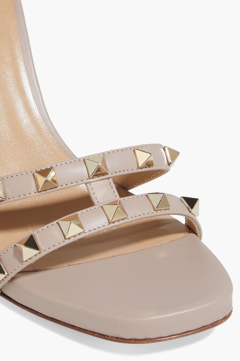 VALENTINO GARAVANI Rockstud pebbled-leather sandals