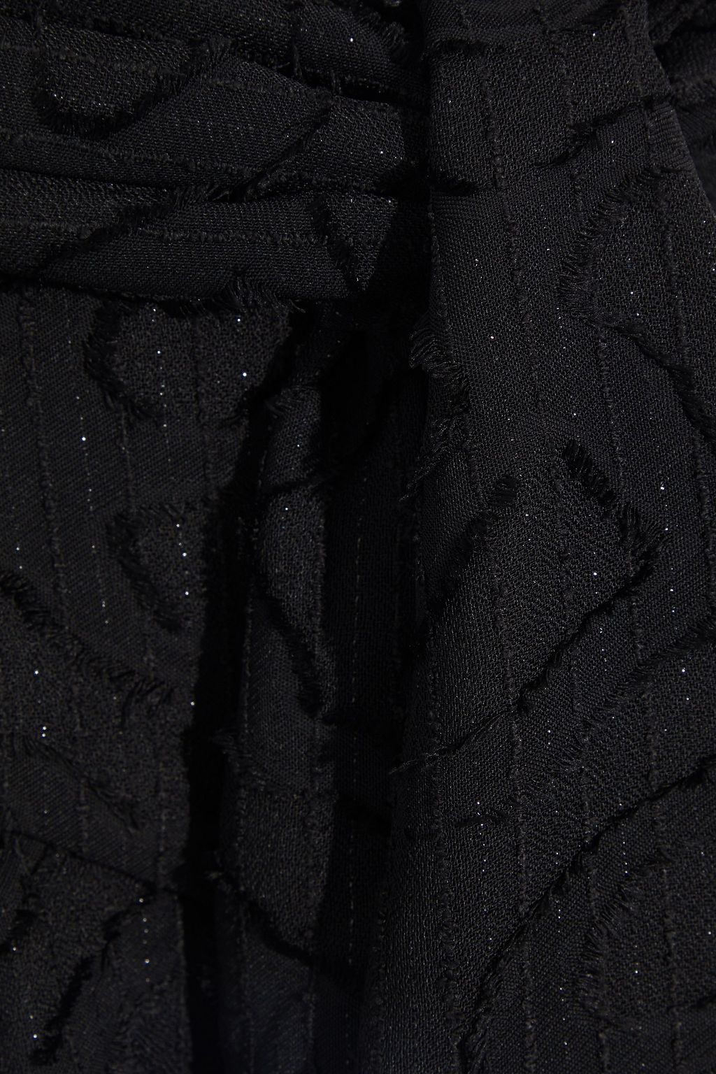 IRO Rakley tie-front metallic layered fil coupé mini skirt