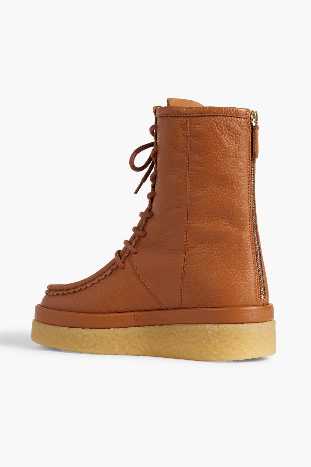 CHLOÉ Jamie pebbled-leather ankle boots