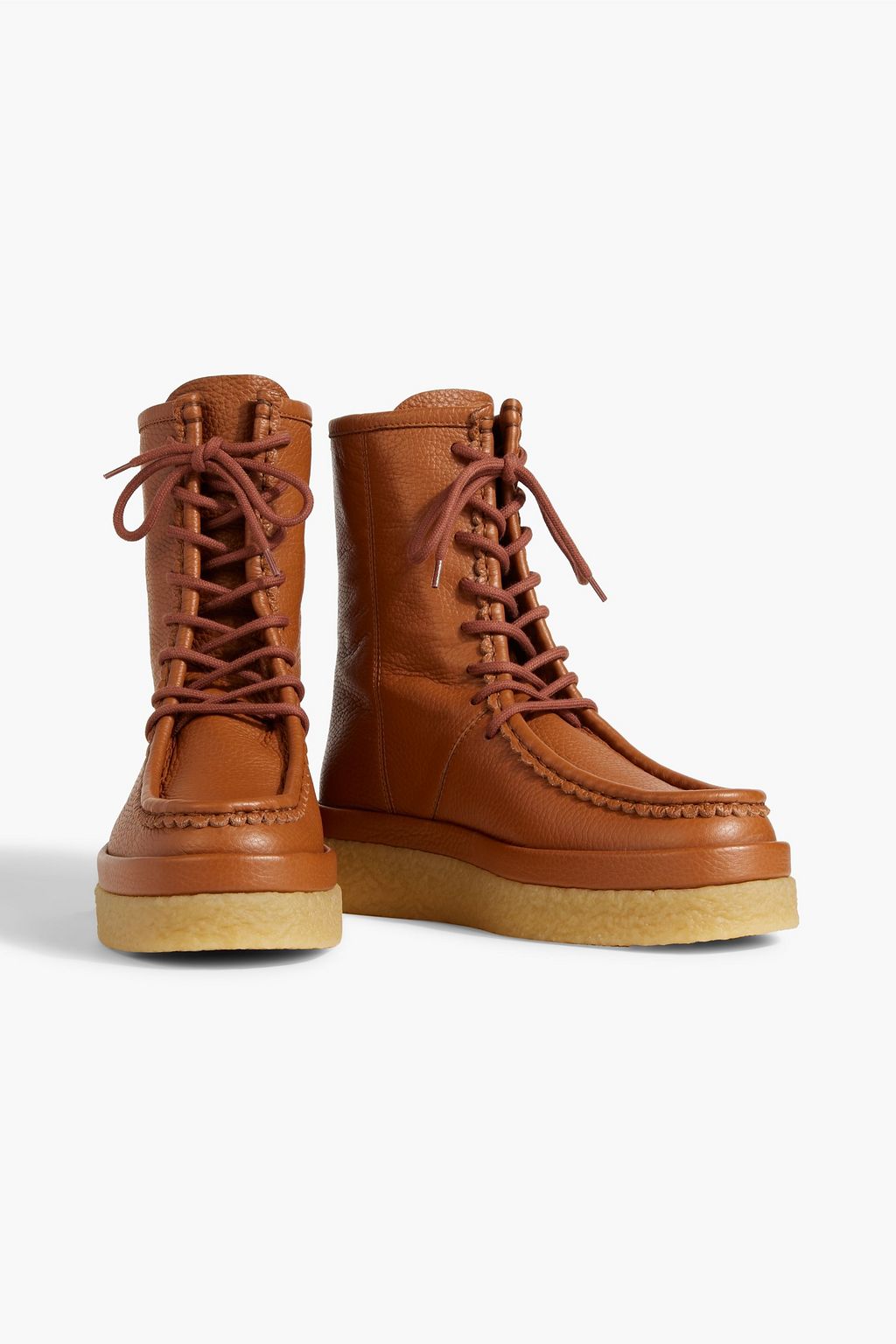 CHLOÉ Jamie pebbled-leather ankle boots