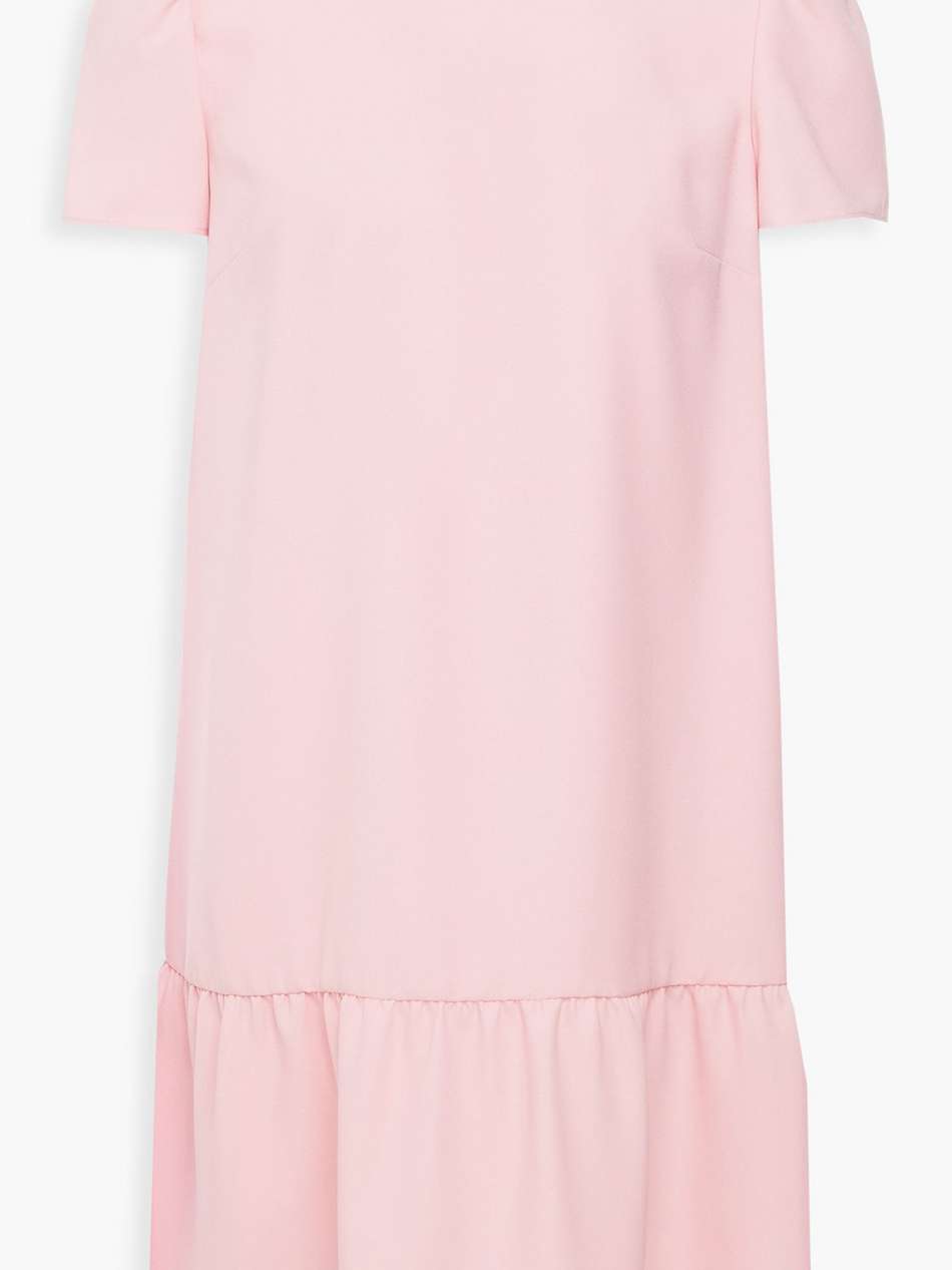 crystal-embellished satin-crepe mini dress