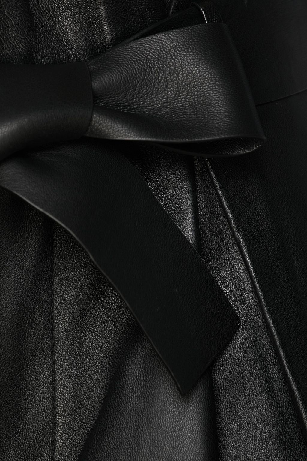 REDVALENTINO Karottenhose aus Leder mit Gürtel