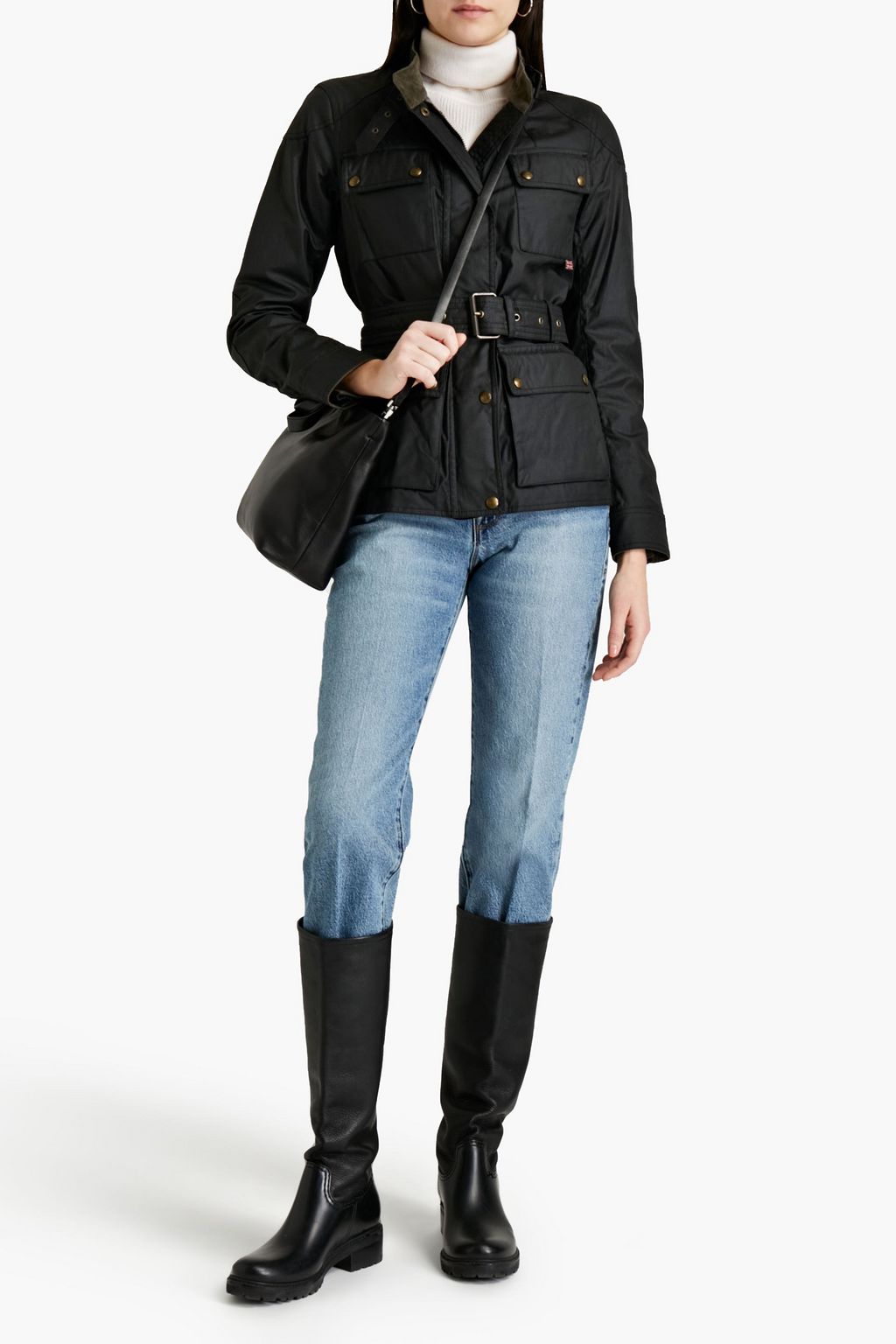 BELSTAFF Trialmaster belted coated-cotton jacket