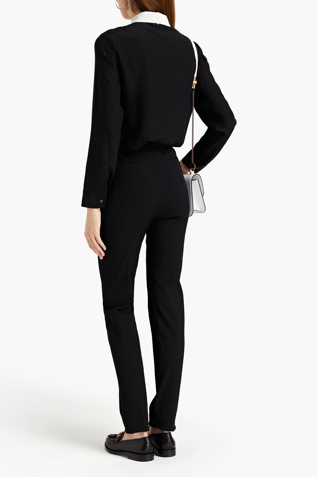 REDVALENTINO Twill slim-leg pants