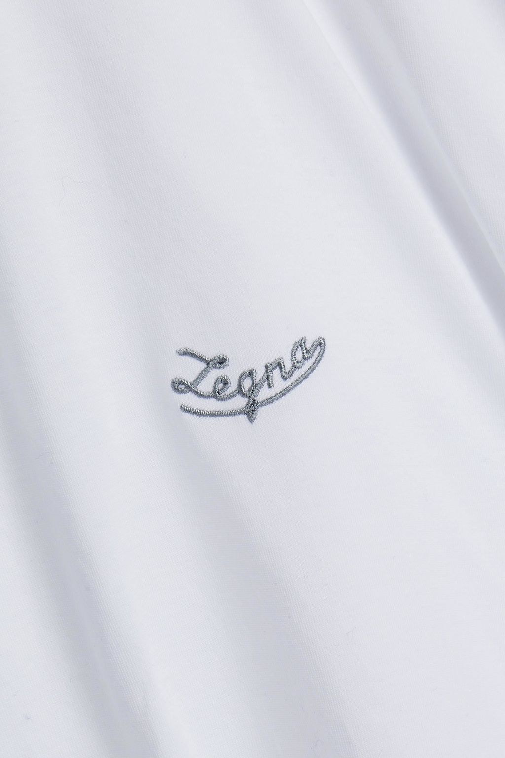 ZEGNA Embroidered cotton-jersey T-shirt