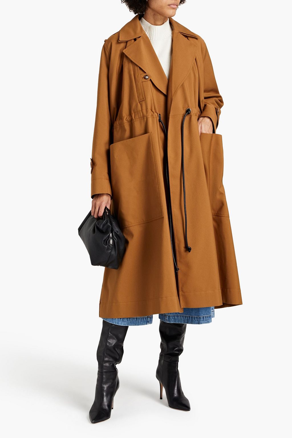 VICTORIA BECKHAM Oversized-Trenchcoat aus Gabardine aus einer Baumwollmischung