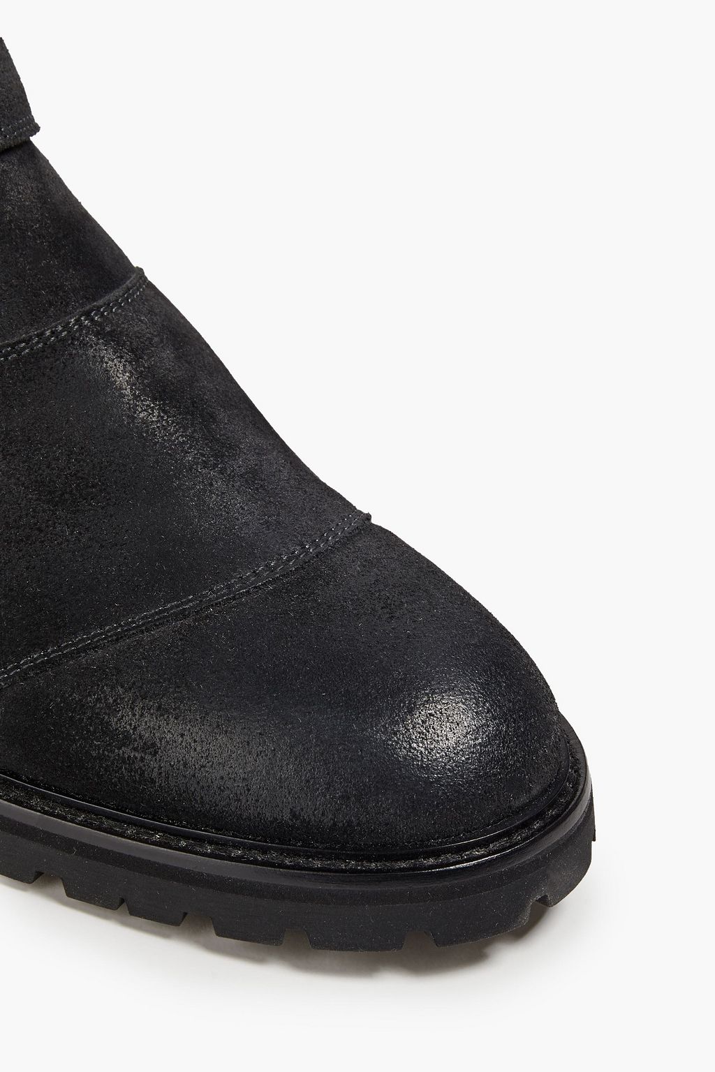 BELSTAFF Trialmaster buckle-embellished distressed suede boots