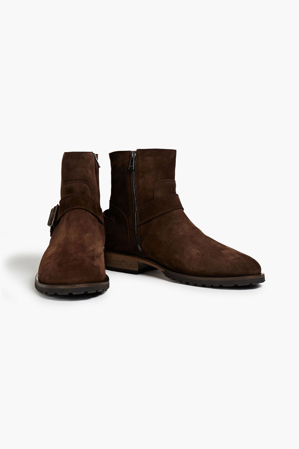 BELSTAFF Trialmaster buckle-embellished suede boots