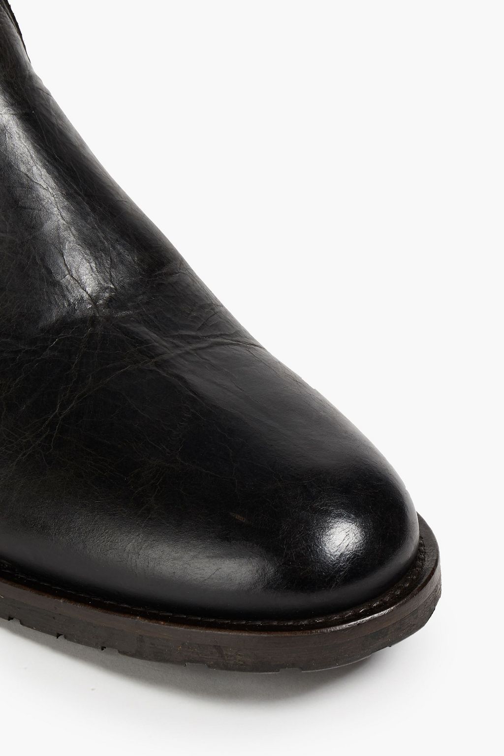 BELSTAFF Rode cracked-leather Chelsea boots