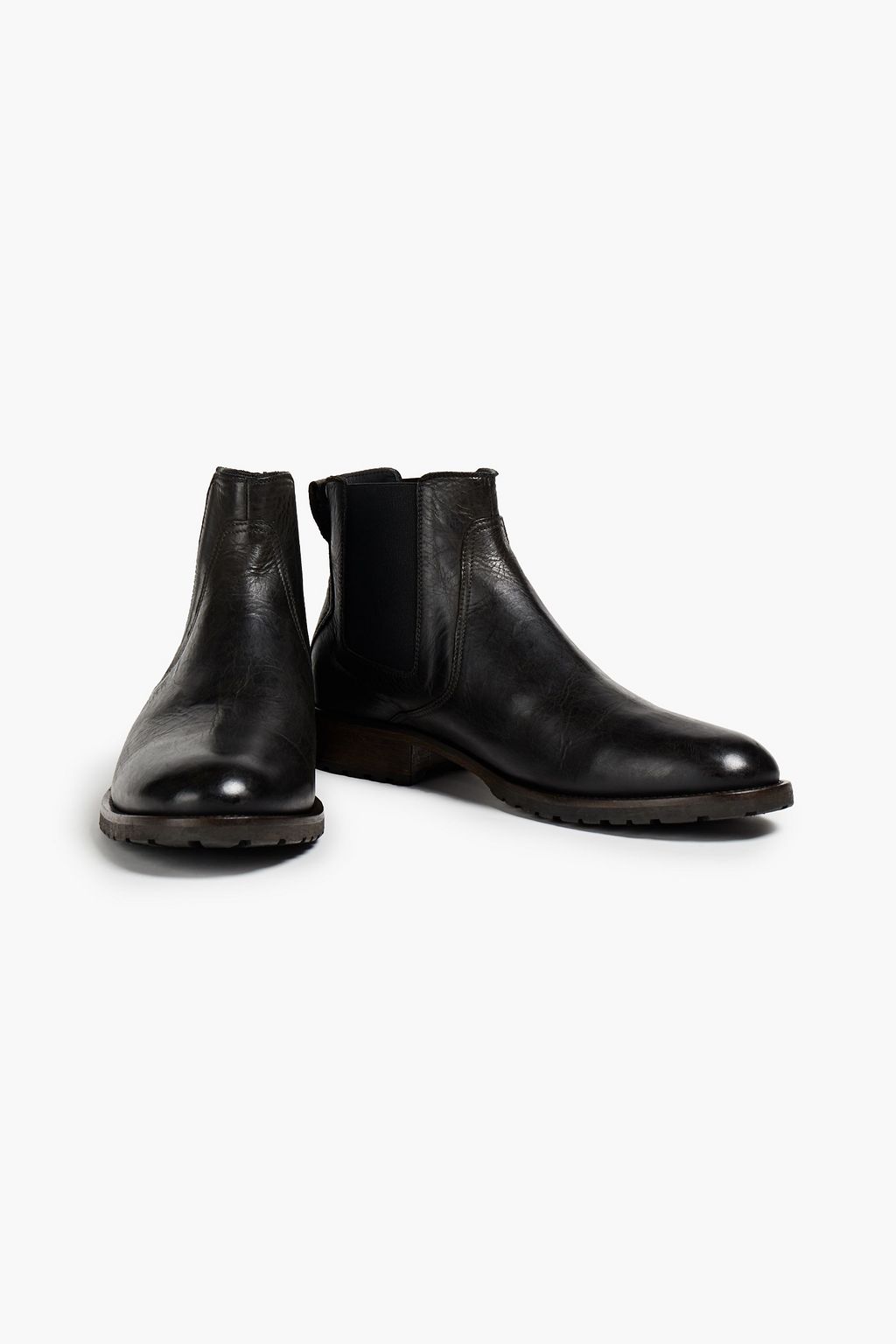 BELSTAFF Rode cracked-leather Chelsea boots