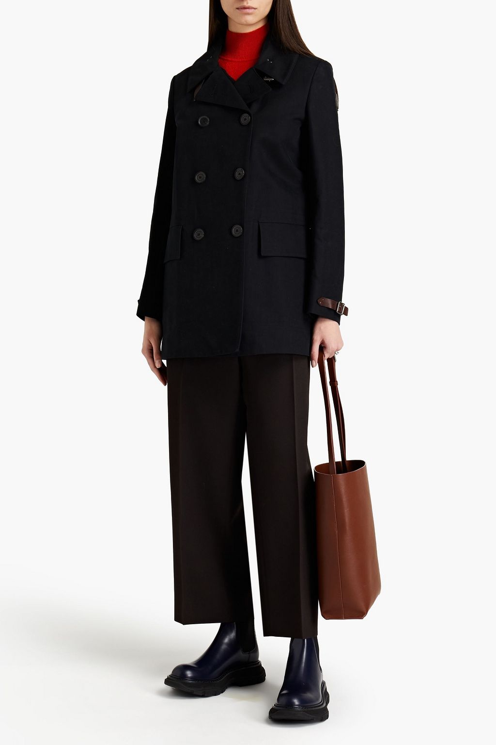 BELSTAFF Paddock double-breasted cotton-gabardine coat