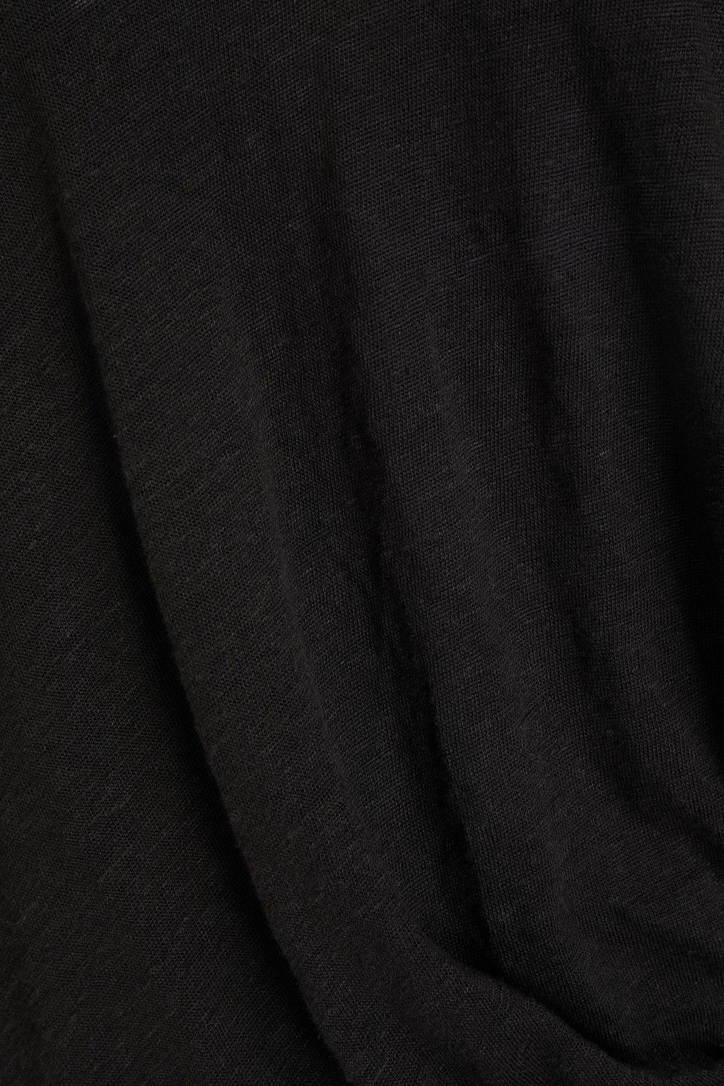 IRO Xantey asymmetric twisted slub linen-jersey T-shirt