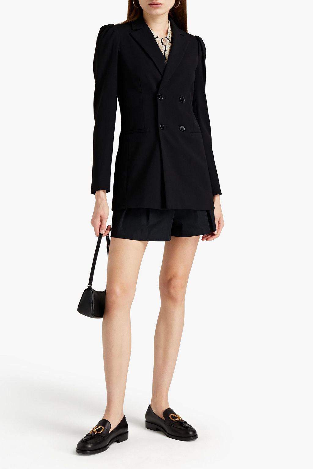 REDVALENTINO Double-breasted stretch-twill blazer