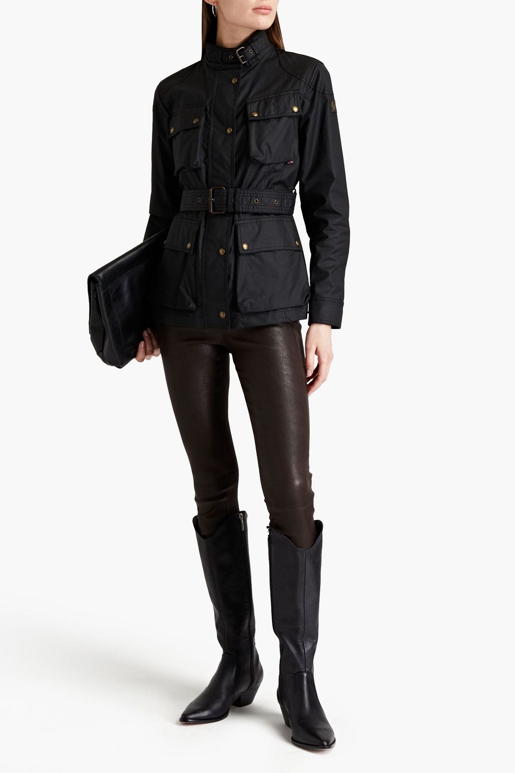 BELSTAFF Trialmaster belted waxed-cotton jacket