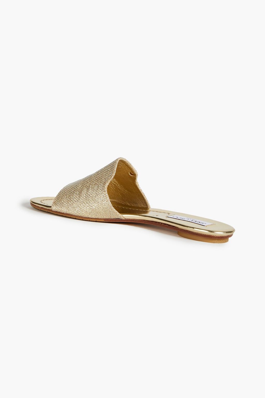 JIMMY CHOO Nanda lamé slides