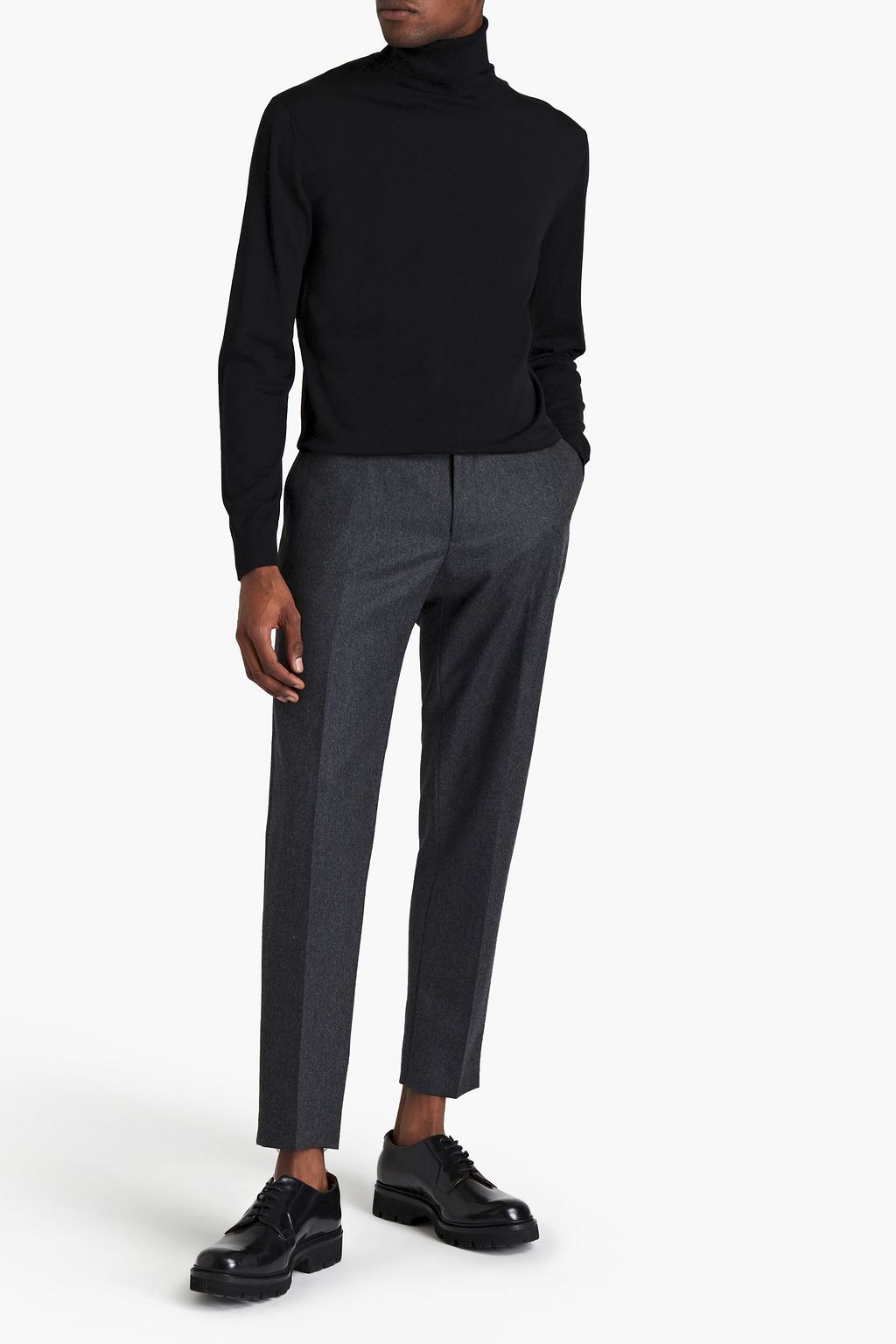 Black Wool turtleneck sweater | ZEGNA 