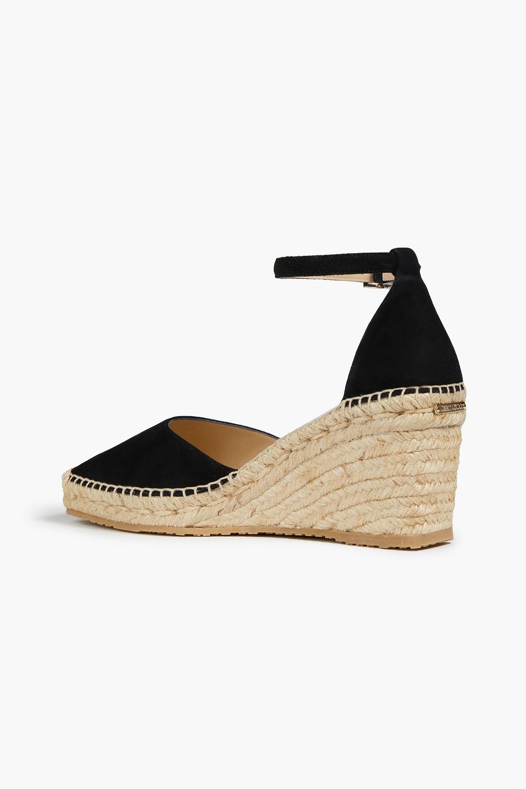 JIMMY CHOO Layken 90 suede wedge espadrilles