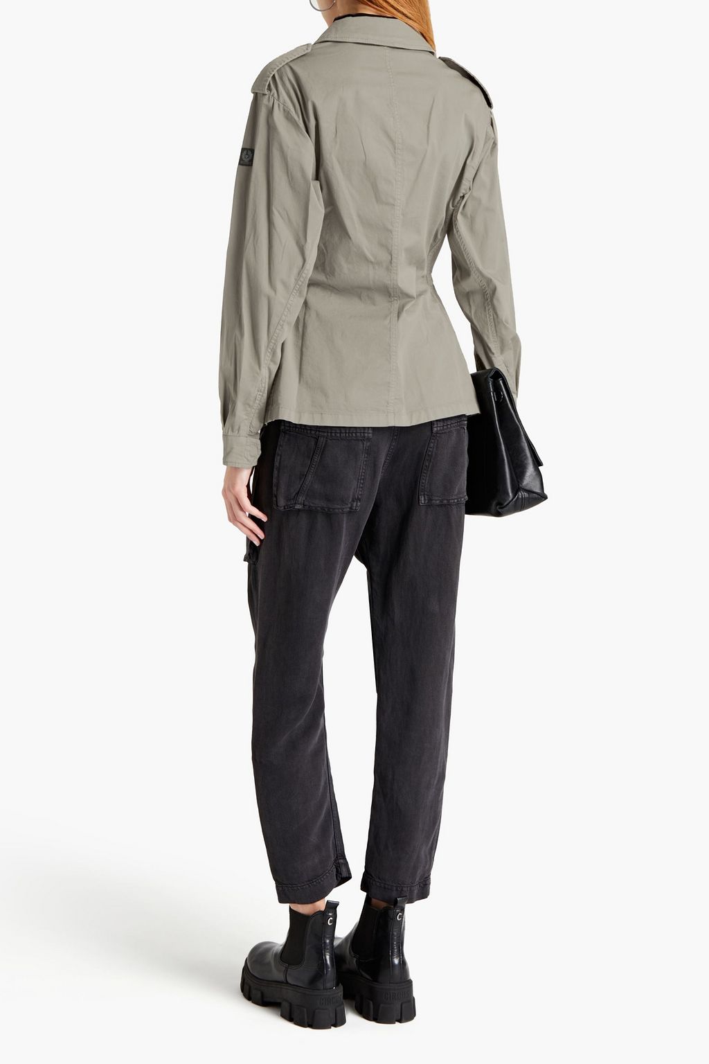 BELSTAFF Anchorfield gathered cotton-blend jacket