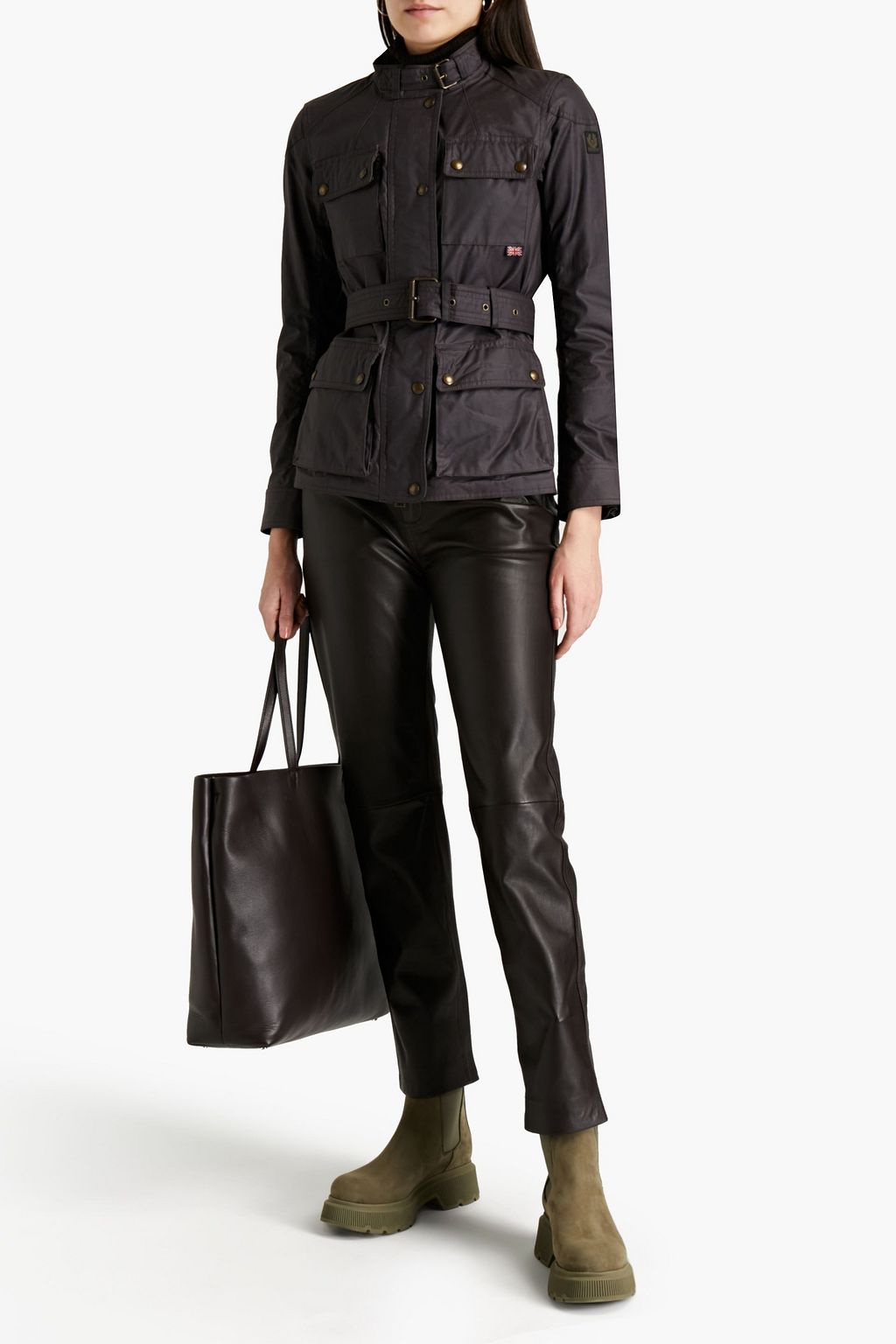 BELSTAFF Roadmaster 2.0 belted waxed-cotton jacket