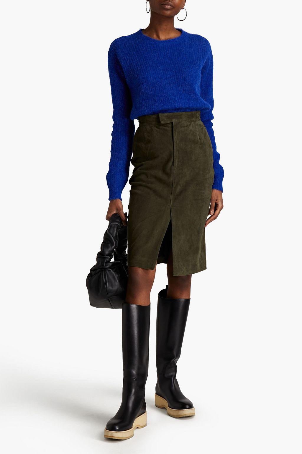 OFFICINE GÉNÉRALE Agathe brushed ribbed-knit sweater