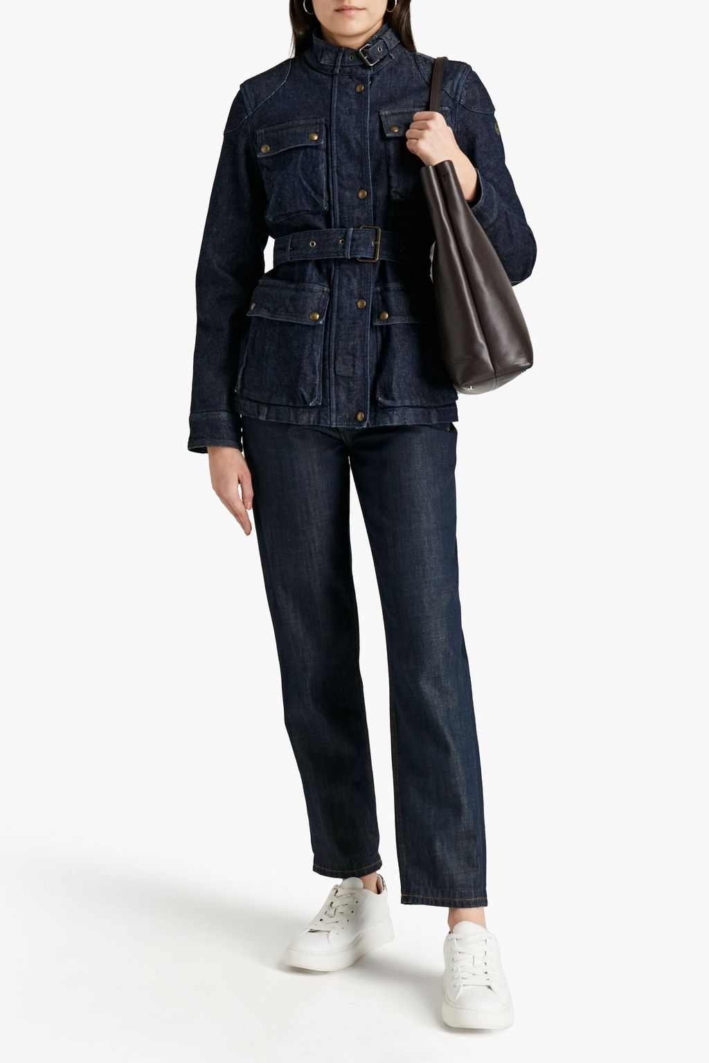 BELSTAFF Trialmaster belted denim jacket