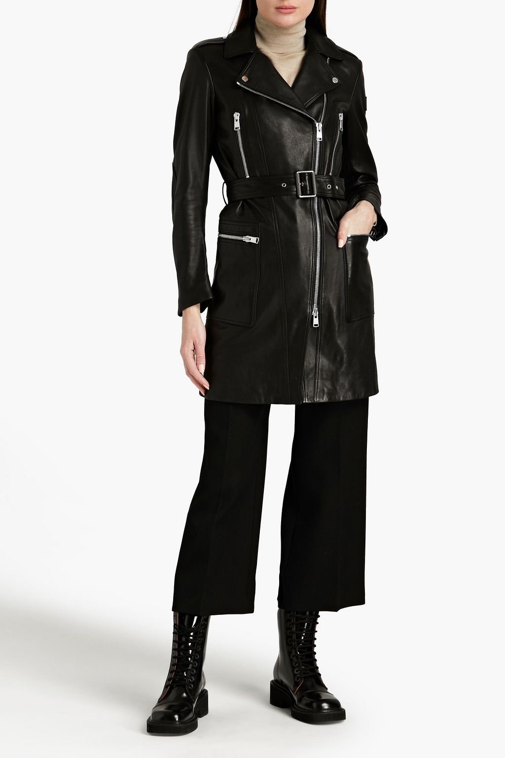 BELSTAFF Marianne belted leather coat